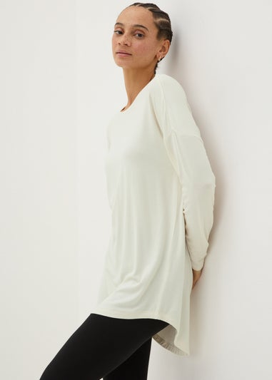 Cream Long Sleeved T-Shirt