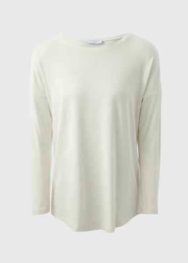 Cream Long Sleeved T-Shirt