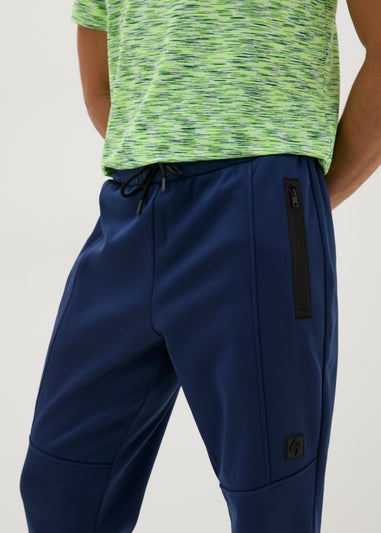 Souluxe Navy Track Jogging Bottoms