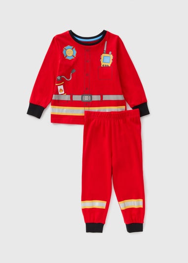 Kids Red Firefighter Pyjama Set (1-7yrs)