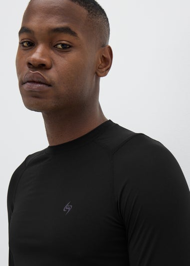 Souluxe Black Base Layer Long Sleeve Top