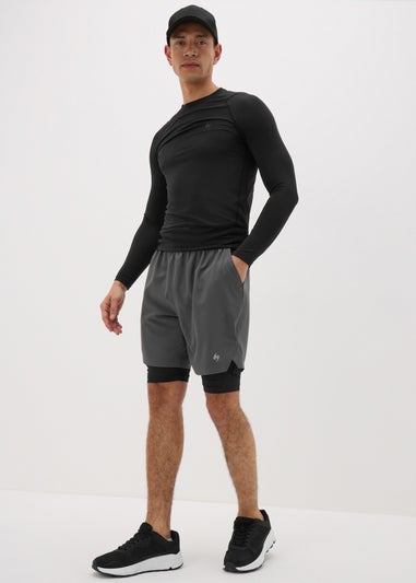 Souluxe Black Base Layer Shorts