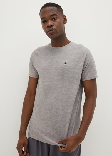 Souluxe Grey Two Tone T-Shirt