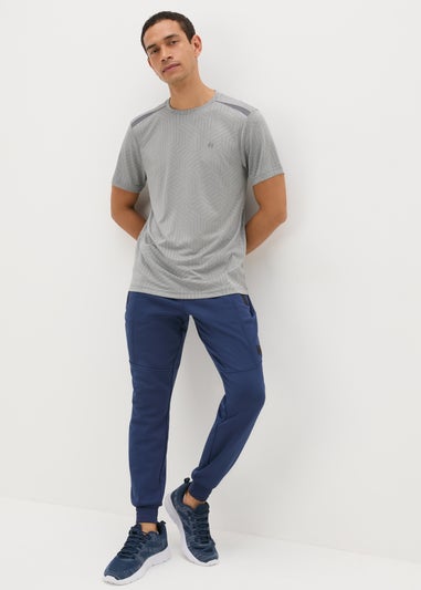 Souluxe Grey Geometric T-Shirt