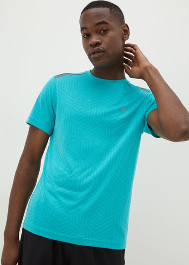 Souluxe Aqua Geometric T-Shirt