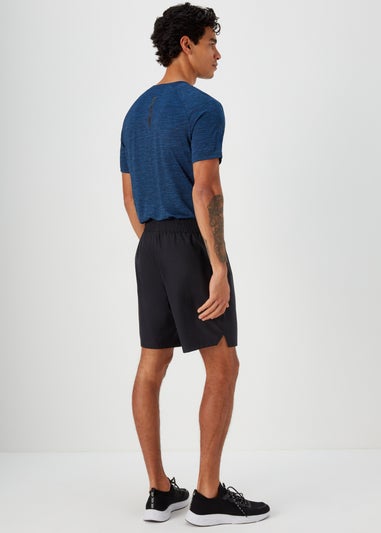 Souluxe Black Sports Shorts