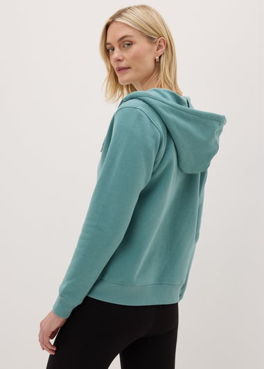 Green Zip Up Hoodie