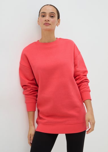 Coral Longline Sweatshirt