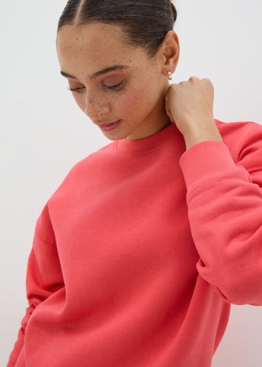 Coral Longline Sweatshirt