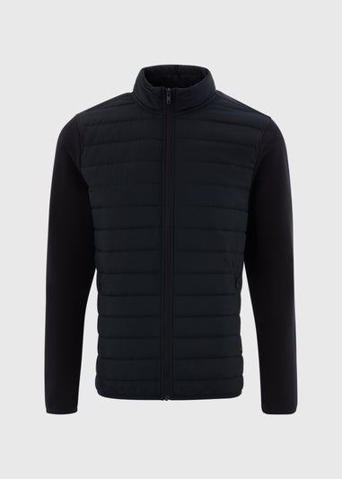 Black Hybrid Padded Jacket