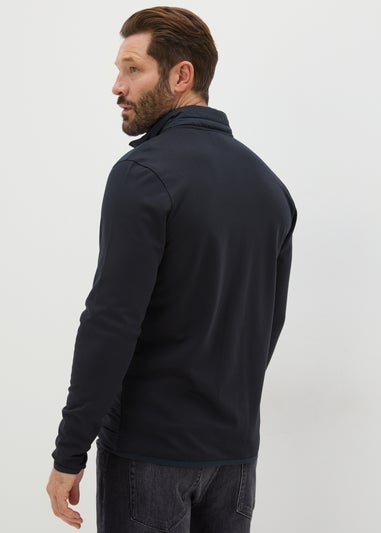 Black Hybrid Padded Jacket