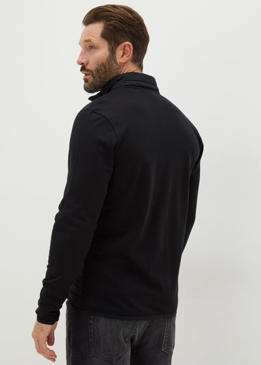 Black Hybrid Padded Jacket