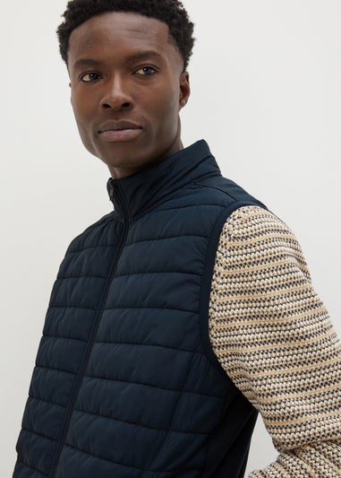 Navy Hybrid Padded Gilet