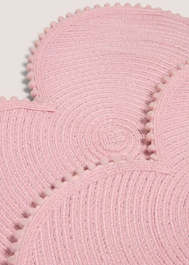 2 Pack Pink Heart Shaped Placemats