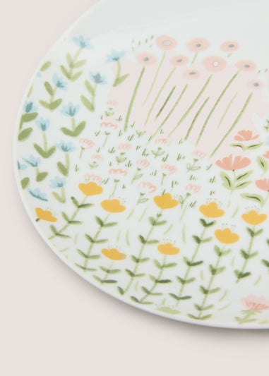 White Meadow Dinner Plate