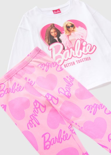 Barbie Girls Pink Pyjama Set (4-13yrs)