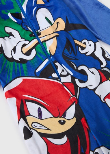 Sonic Boys Blue Onesie (5-13yrs)