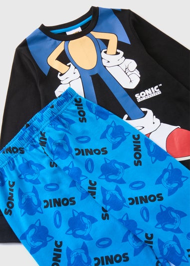 Sonic Boys Blue Novelty Pyjama Set (5-13yrs)