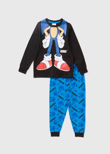 Sonic Boys Blue Novelty Pyjama Set (5-13yrs)