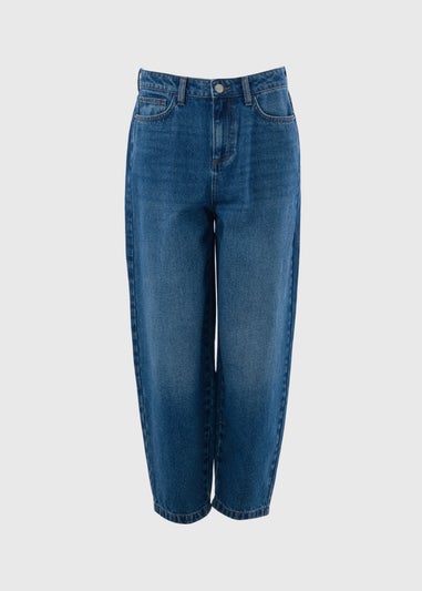 Midwash Barrel Leg Jeans