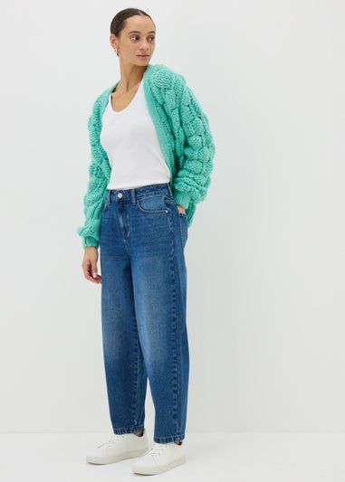 Midwash Barrel Leg Jeans