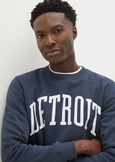 Navy Detroit Sweatshirt