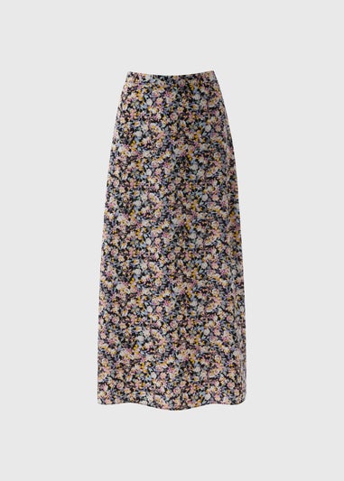 Multicolour Floral Flared Midaxi Skirt