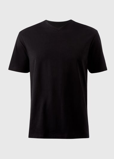 Black Essential V-Neck T-Shirt