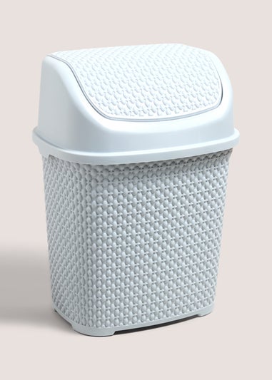 Grey Textured Plastic Bin