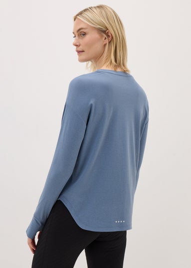 Souluxe Blue Long Sleeve Top