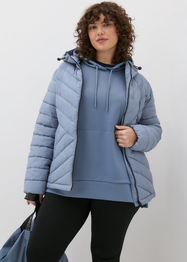 Souluxe Blue Longline Hoodie