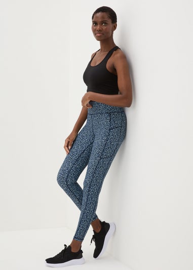 Souluxe Navy Textured Leggings