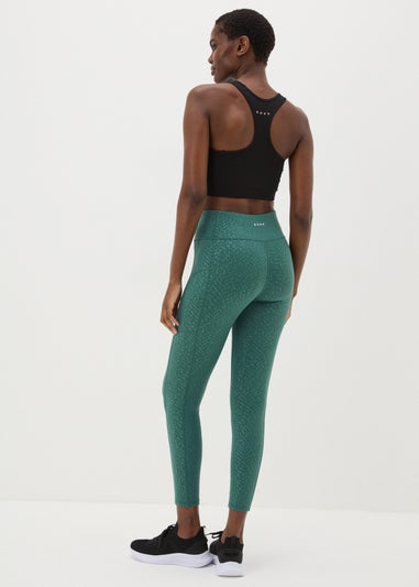 Souluxe Green Textured Leggings