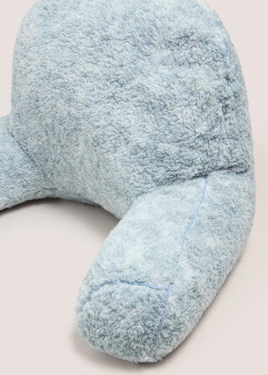 Blue Marl Teddy Cushion