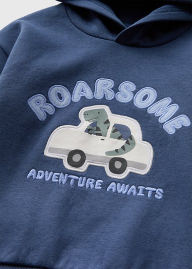 Boys Navy Roarsome Hoodie (1-7yrs)