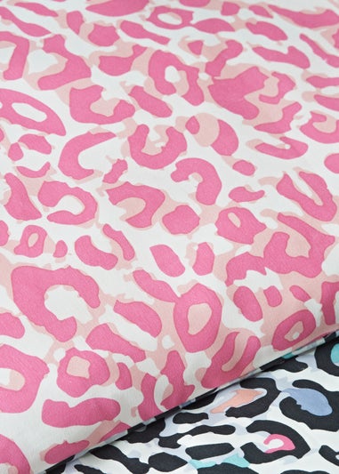 Multicolour Leopard Print Duvet Set