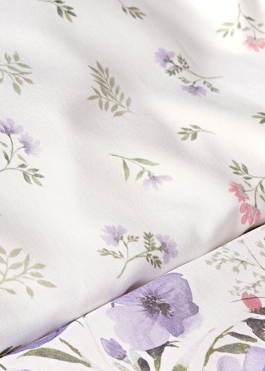 Lilac Flowers Duvet Set.