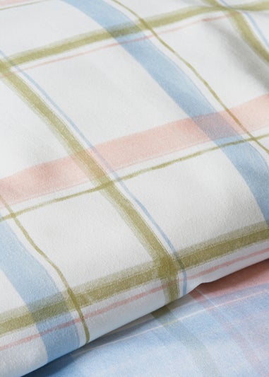 Multicolour Grid Check Duvet Set