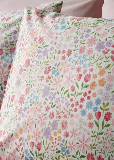 Pink Ditsy Floral Duvet Set