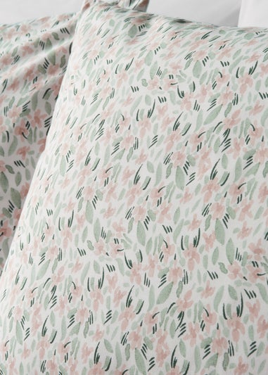 Pink Scatter Floral Duvet Set