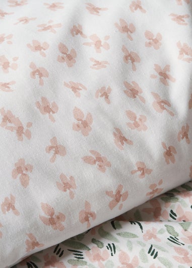 Pink Scatter Floral Duvet Set