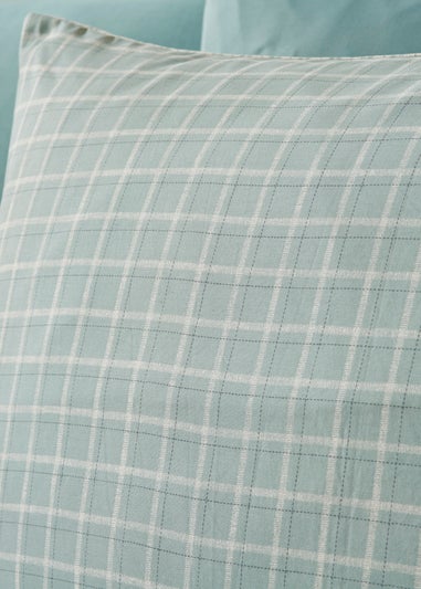 Green Grid Check Duvet Set