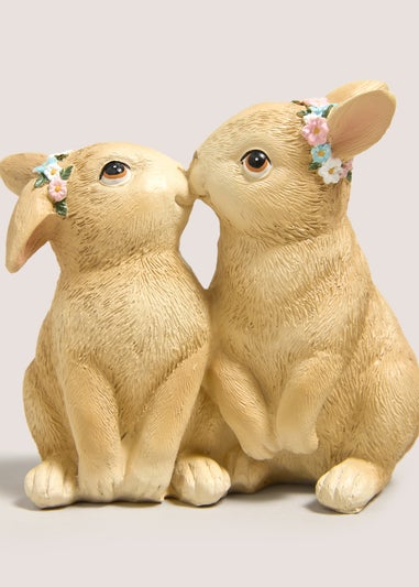 Rabbit Duo Kiss Ornament