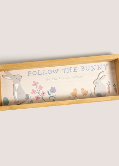 Follow The Bunny Easter Sign