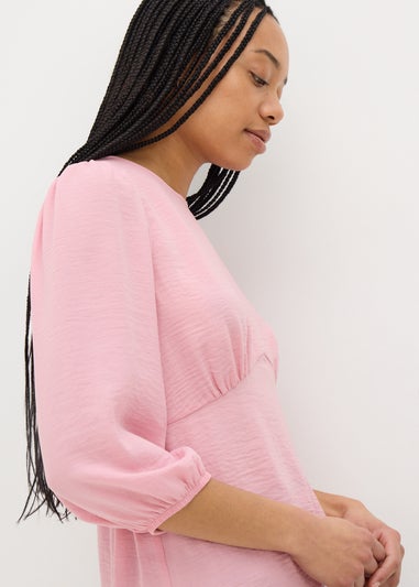 Pink 3/4 Sleeve Blouse