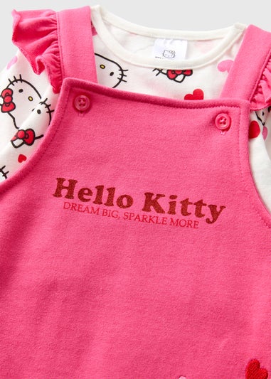 Hello Kitty Baby Pink Dungaree Set (Newborn-18mths)