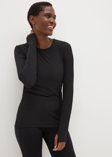 Souluxe Black Base Layer Long Sleeve T-Shirt