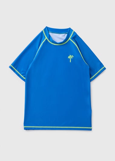 Boys Blue Rash Vest (7-15yrs)