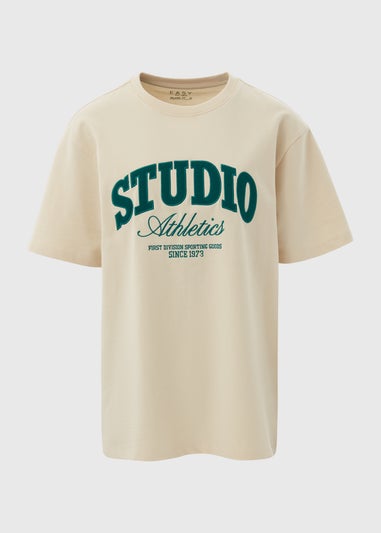 Ecru Varsity Studio Athletics T-Shirt