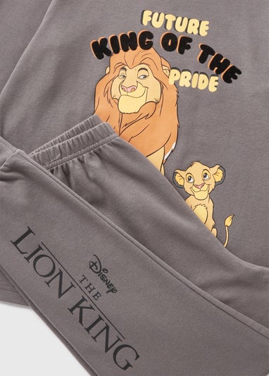 Disney Kids Charcoal Lion King Pyjama Set (7-13yrs)